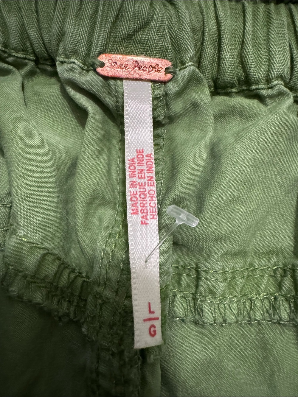 Free People Onset Pull-On Cargo Pants Green Large - Picture 9 of 15